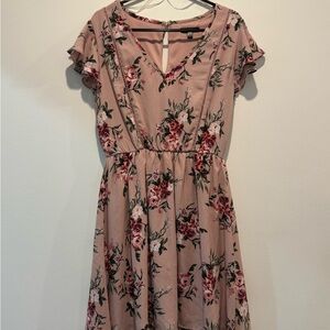 Floral Pink Dress